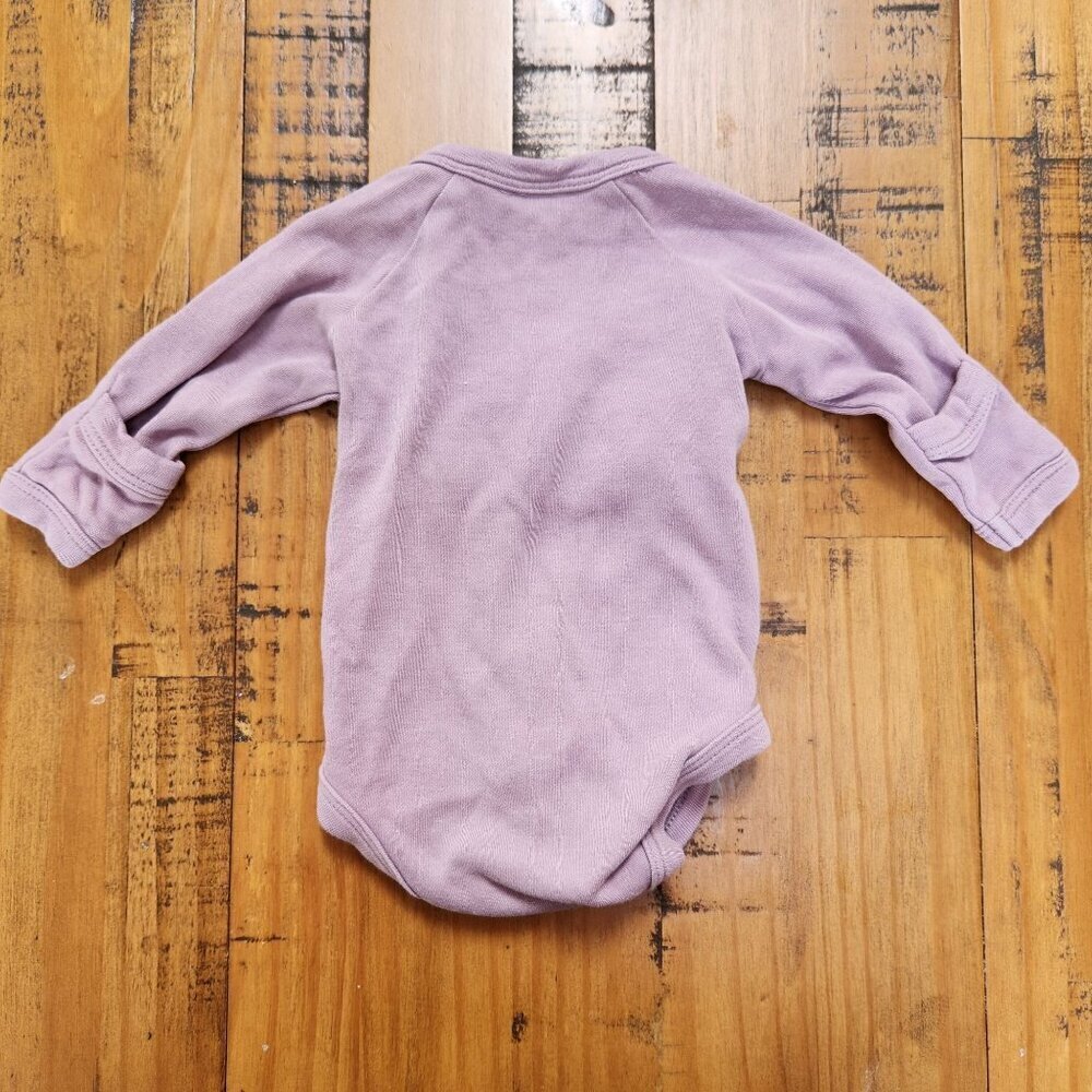 BUNDLE (2) Kate Quinn Organic Cotton Long Sleeve Bodysuits Neutrals 0-3 Months - Picture 7 of 9